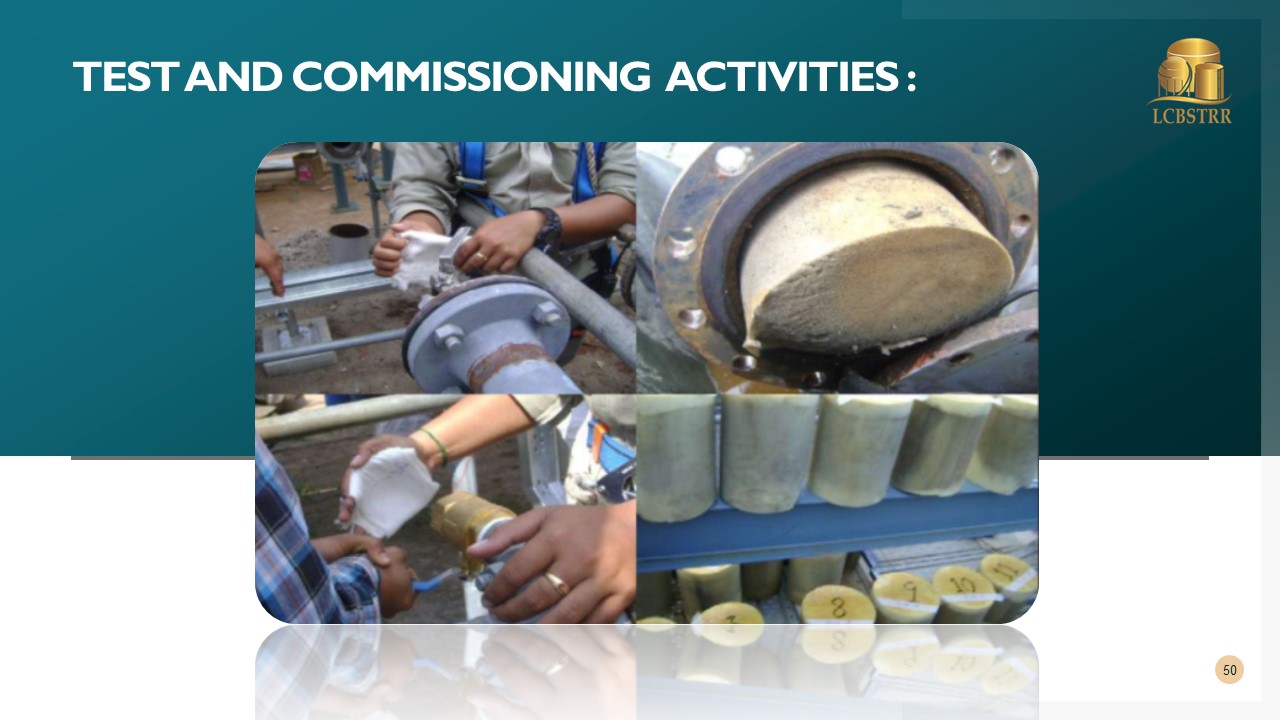 Test and commissioning activities