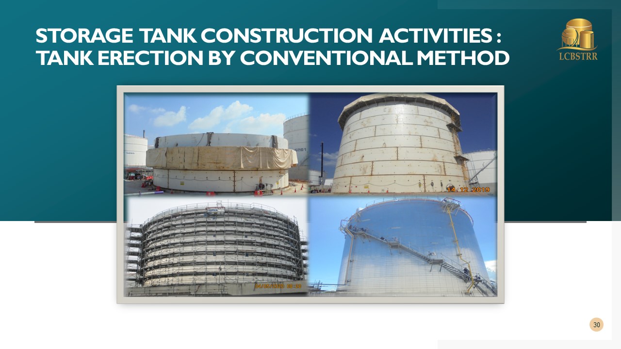 Tank Erection By Conventional Method